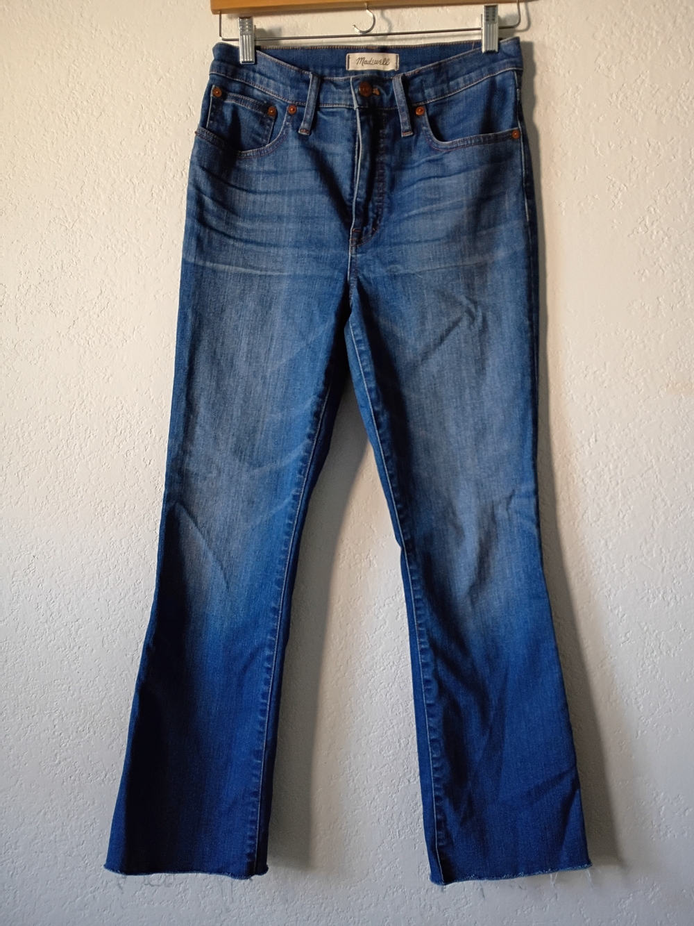 Madewell Women's Cali Demi- Boot  Jeans Back -Seam Edition Size 28